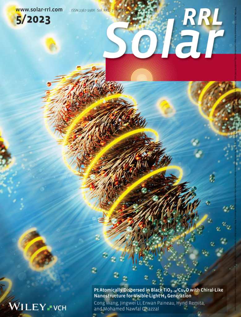 Journal Cover-RRL Solar- Chiral materials enhance light capture for better hydrogen production