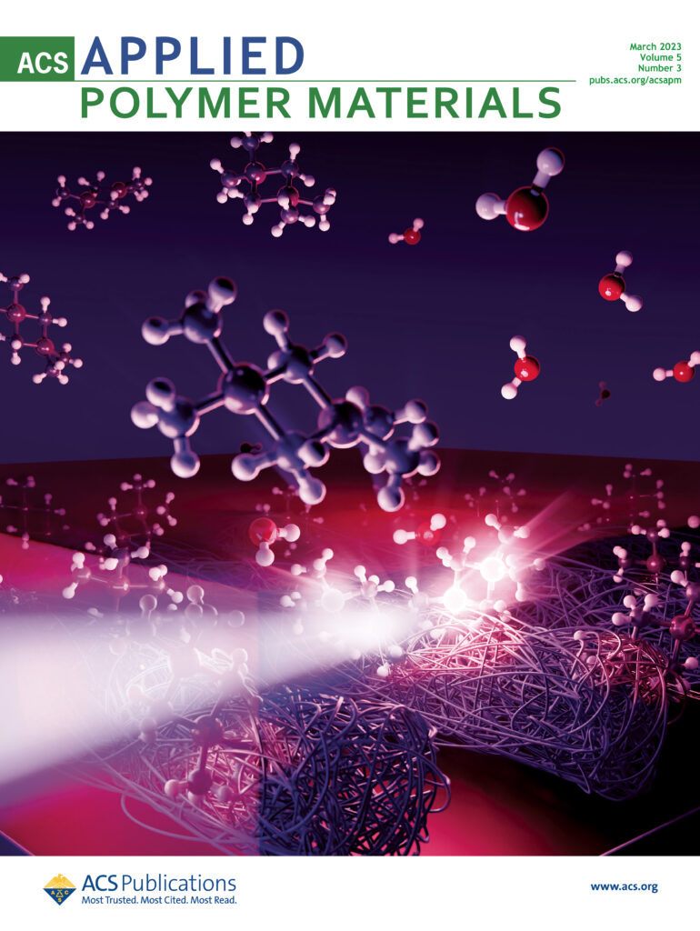 journal cover-Applied Polymer Materials-Characterizing sequential infiltration synthesis in polymers through X-ray analysis.