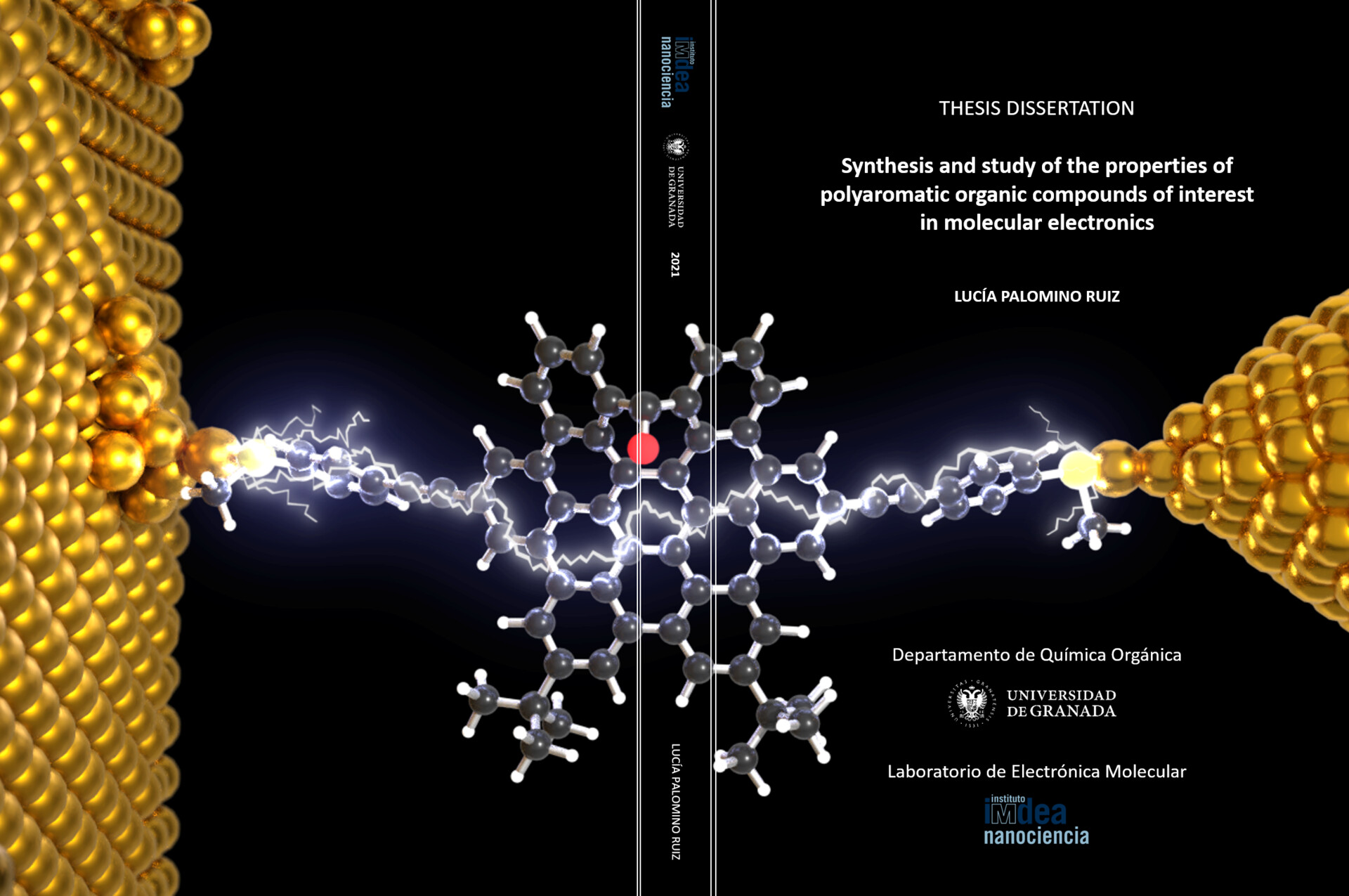 Synthesis and study of the properties of polyaromatic organic compounds of interest in molecular electronics
